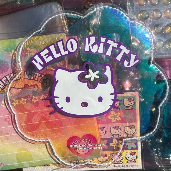 Vintage Y2K Hello Kitty Clear Friendship Purse Stickers Bubble Bottles Rings NWT - Picture 5 of 16